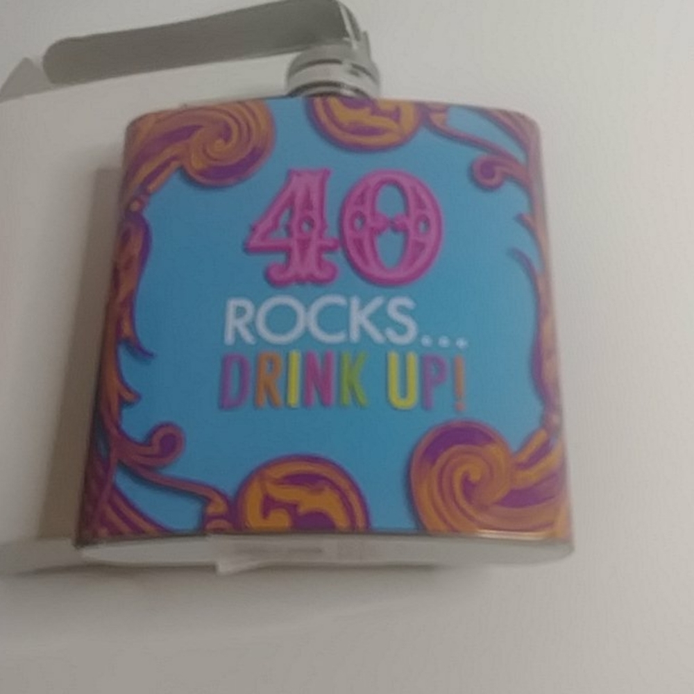 Flask for "40th Birthday"